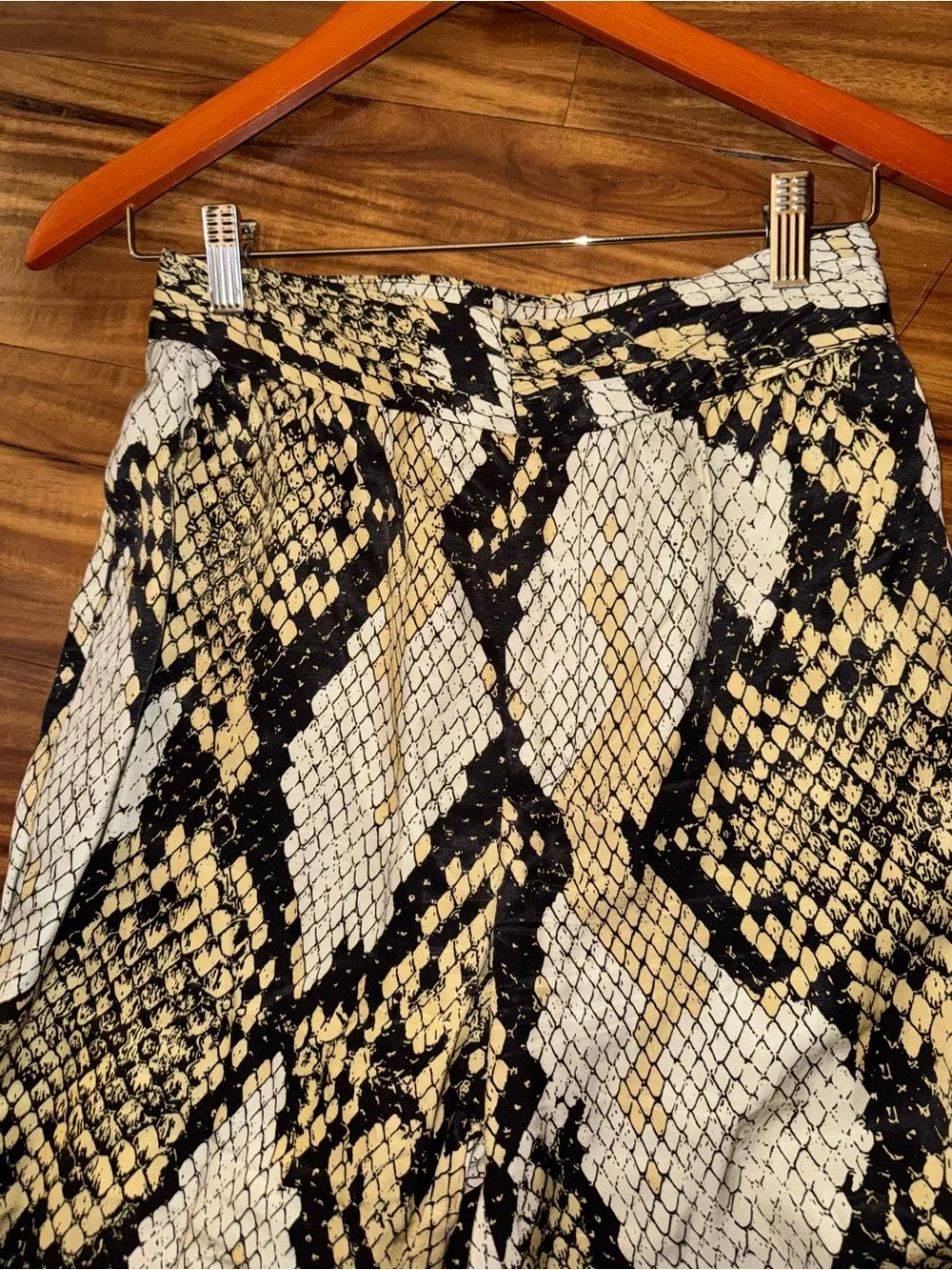 Zara ZW Collection Animal Print Trousers worn by CAT DEELEY  NWOT